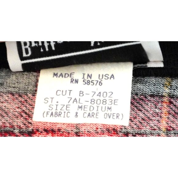 80s Brittany Nicole Plaid Power Cardie CC Gold Buttons Hip Vibe Chic Sz M Vinta - Picture 9 of 10